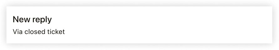 Ticket created via closed ticket