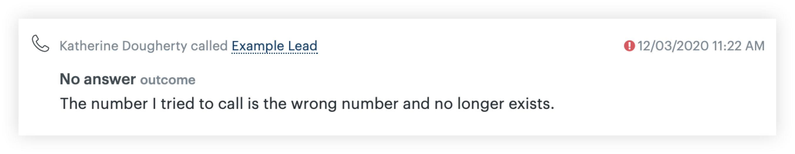 拨打不存在的号码时出现红色感叹号错误图标