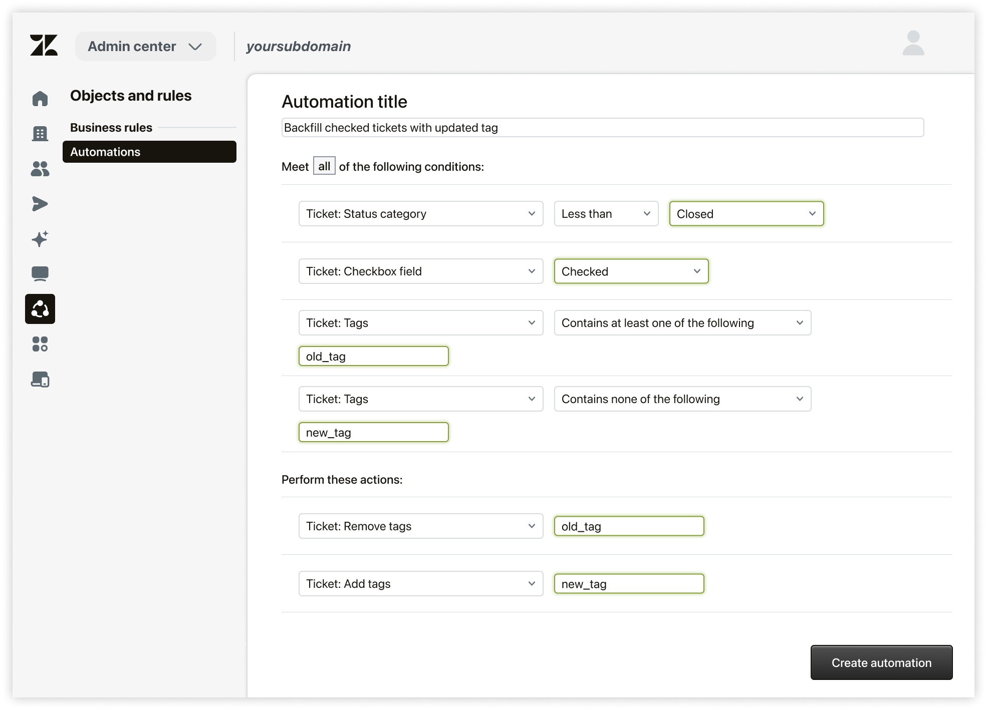 TAWMYAK.　dedicated page. I changed the checkbox tag from my field and now my workflow is