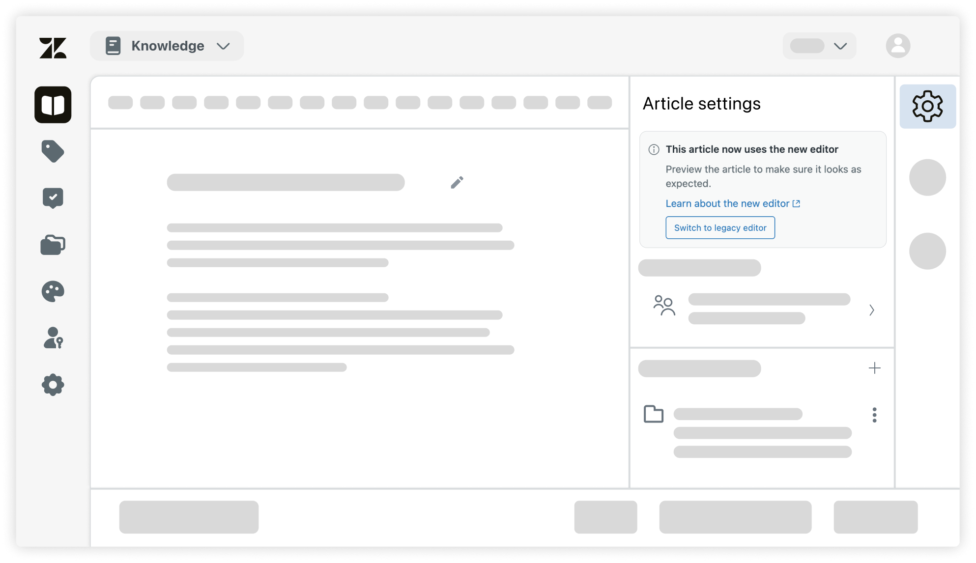 new article editor