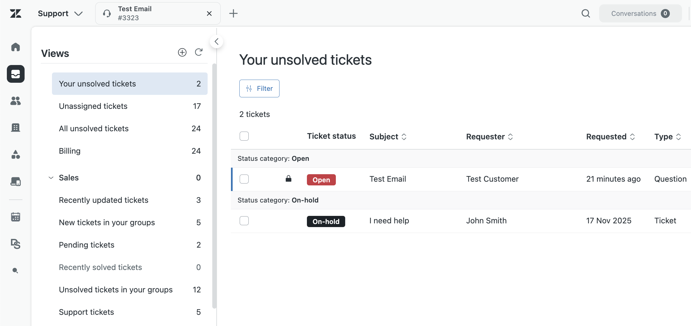 Vista que muestra el ticket de prueba desde email.png