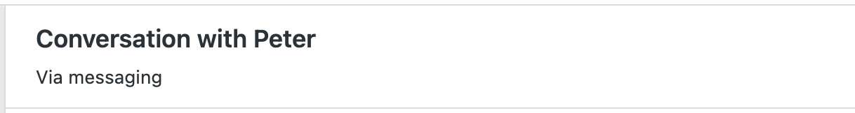 Ticket creato tramite messaggistica