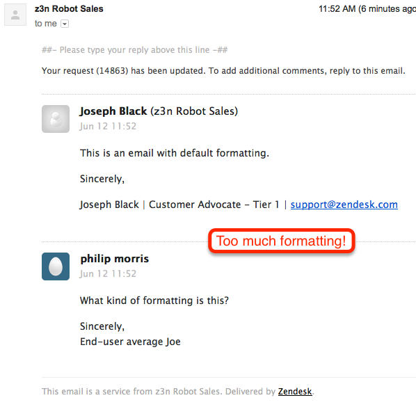 Zendesk Email Templates