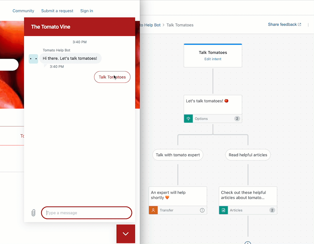 Flow Builder Intent Builder