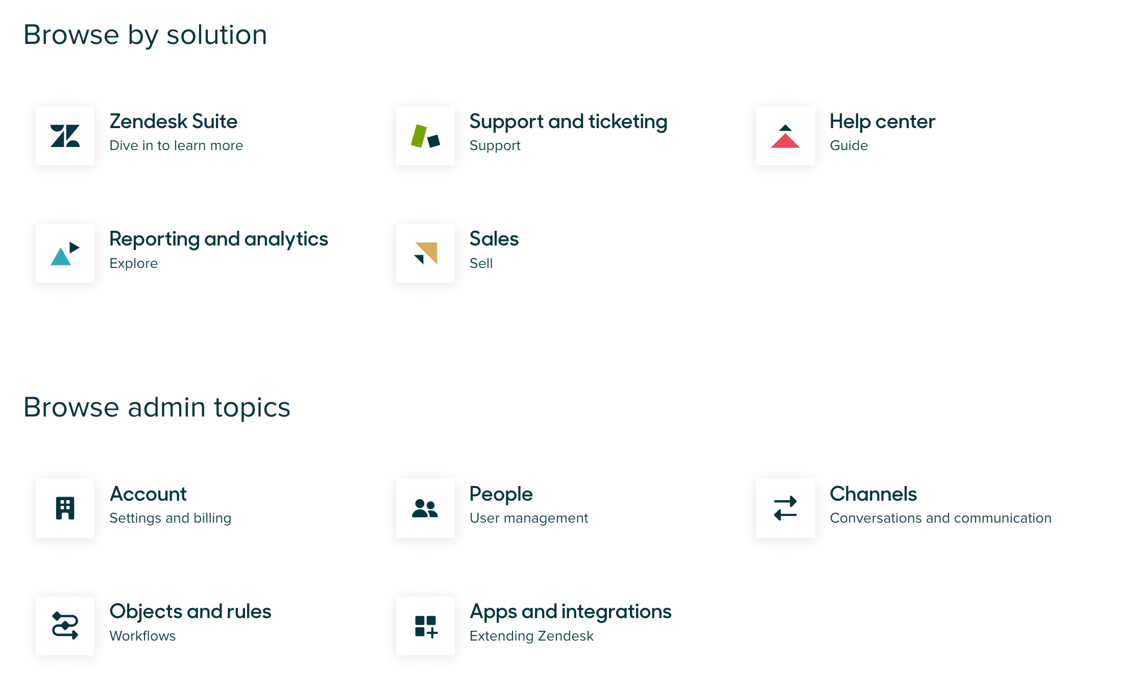 Browse topics on the Zendesk Help Center home page.png