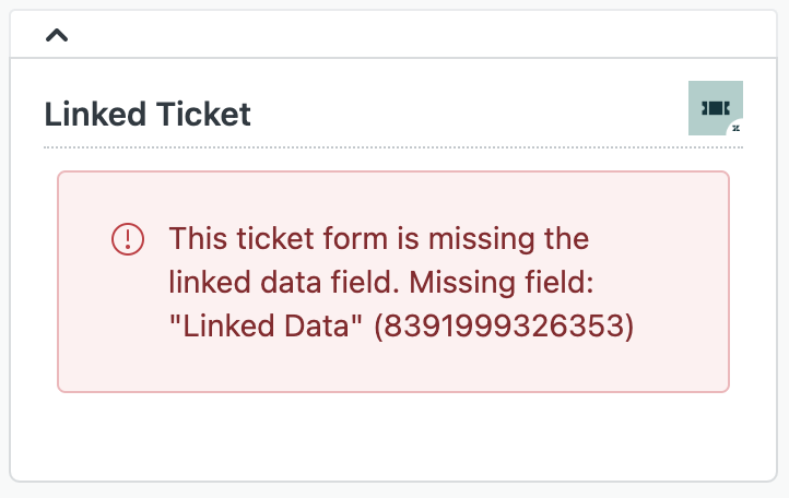 In questo modulo ticket manca il campo dati collegati