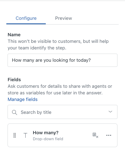 custom field settings