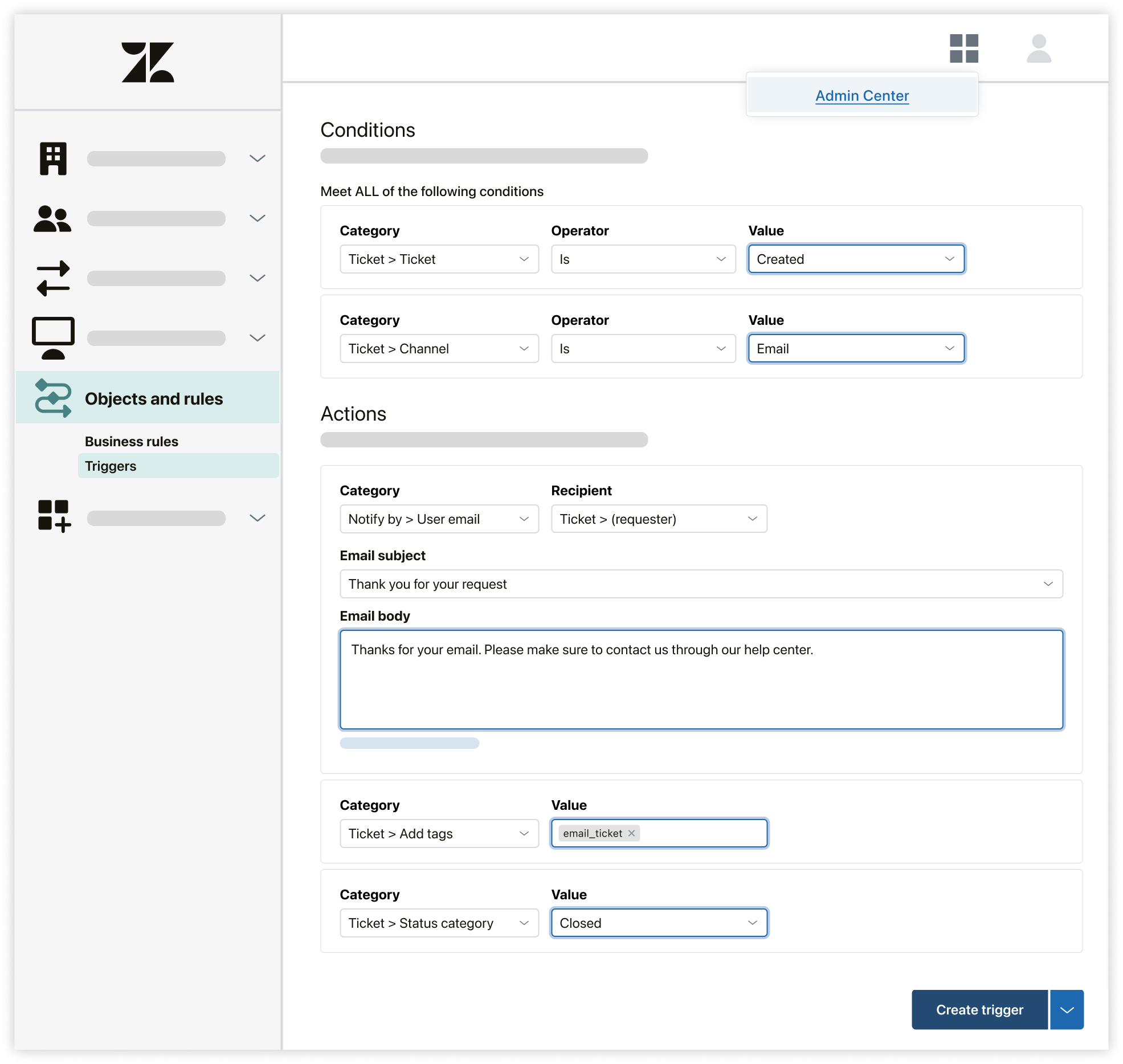 Trigger settings to deflect tickets from email replies.png