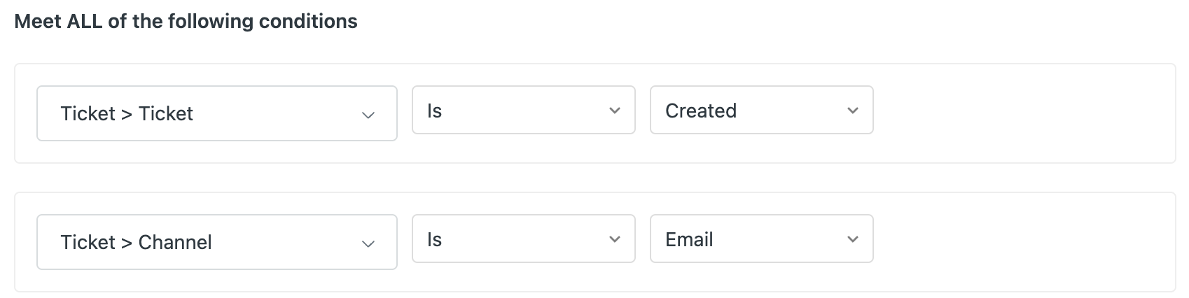 チケットの条件