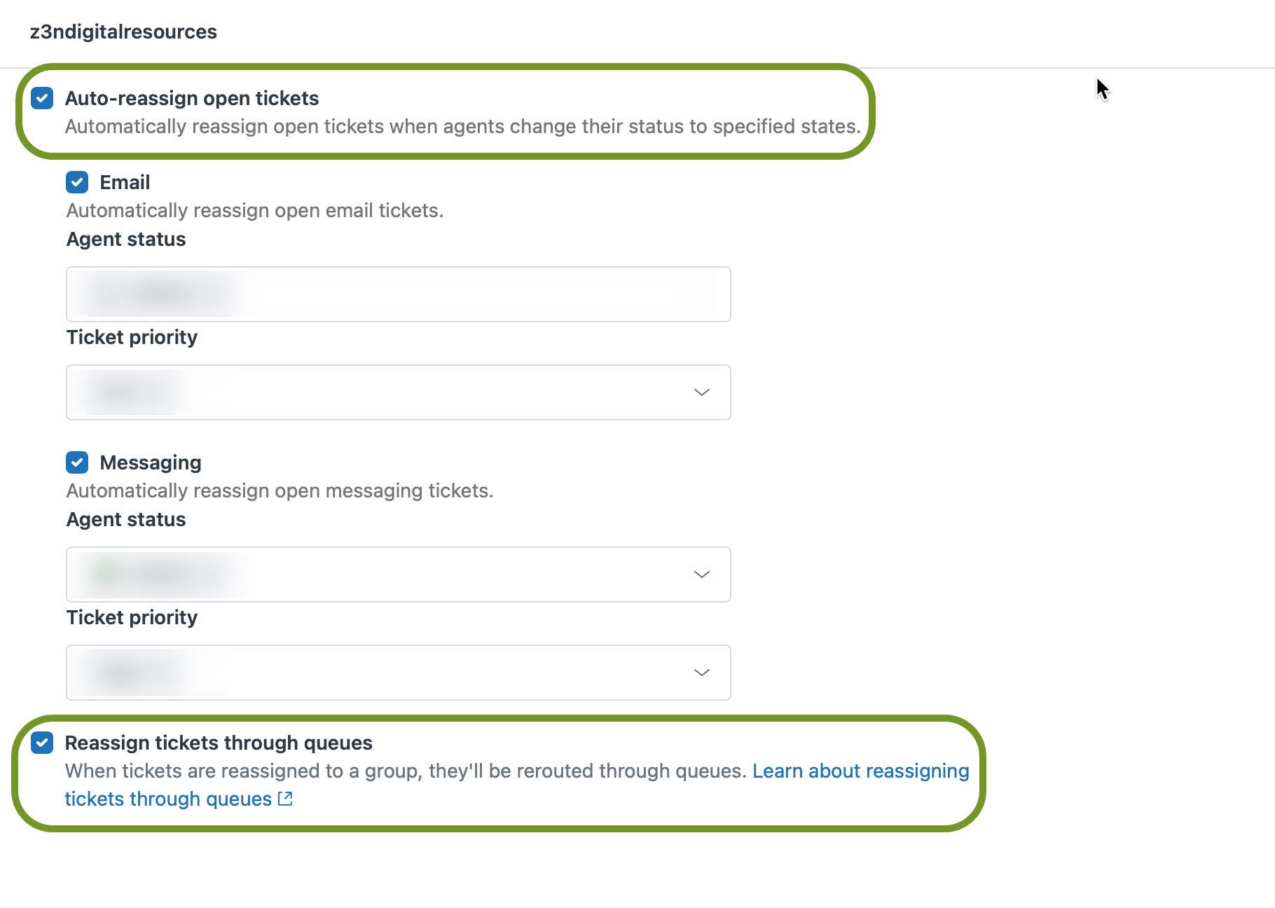 auto reassign tickets