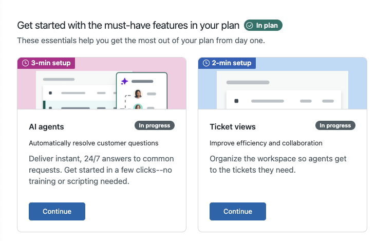 Zendesk Suiteトライアル：AIエージェントを追加して問題を自動解決