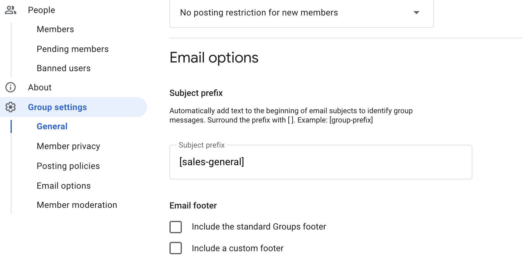 Solved: Where can I configure email prefix?