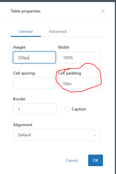 Table Cell Padding in GUIDE – Zendesk help